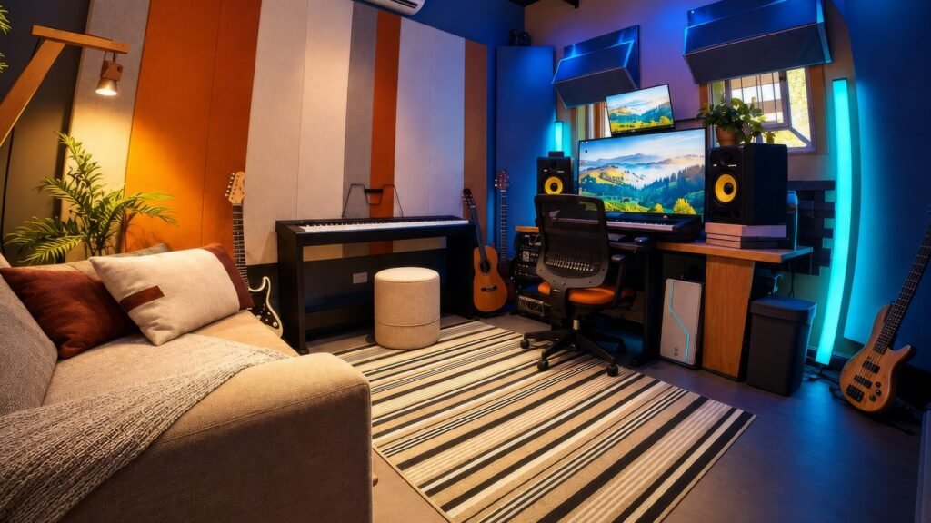 Sala de áudio da FUSA Studio